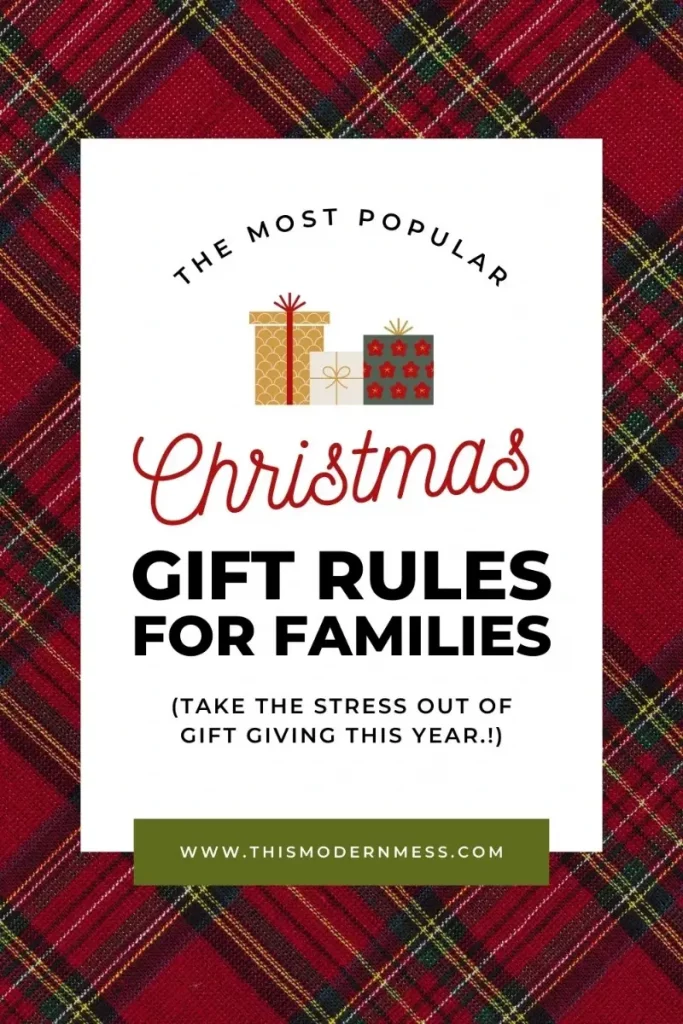 The Most Popular Christmas Gift Rules for Families